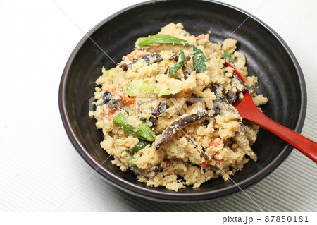 おから料理、炒り煮 87850181