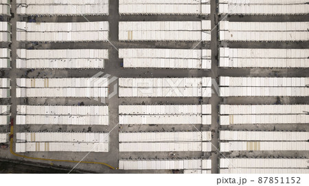 Tsing Yi Mobile cabin hopsital aerial view in hong kong for quarantine under covid 19 outbreak Tsing Yi Mobile cabin hopsital aerial view in hong kong for quarantine under covid 19 outbreak 87851152