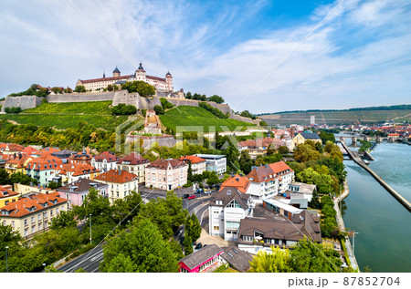 View of Marienberg Fortress in Wurzburg, Germany 87852704