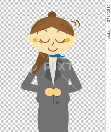 female salesperson cartoon