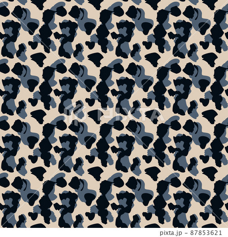 Creative cheetah camouflage seamless pattern. Camo leopard elements background. Creative cheetah camouflage seamless pattern. Camo leopard elements background. 87853621
