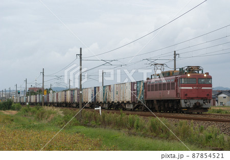 北陸本線 野々市-松任 JR貨物 EF81-30(富山) 北陸本線 野々市-松任 JR貨物 EF81-30(富山) 87854521