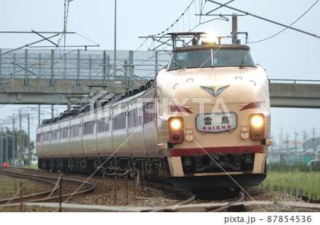 北陸本線　加賀笠間－美川　JR西日本　485系　さよなら雷鳥編成（京都） 87854536