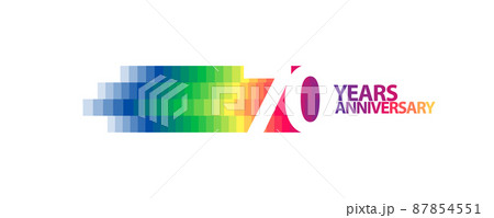 70 years anniversary vector logo, icon. Graphic design element 70 years anniversary vector logo, icon. Graphic design element 87854551