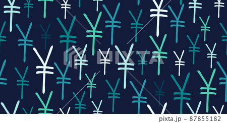 Yen currency symbol seamless background Yen currency symbol seamless background 87855182
