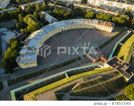 Aerial view of the Kyivv fortress in Ukraine 87855340