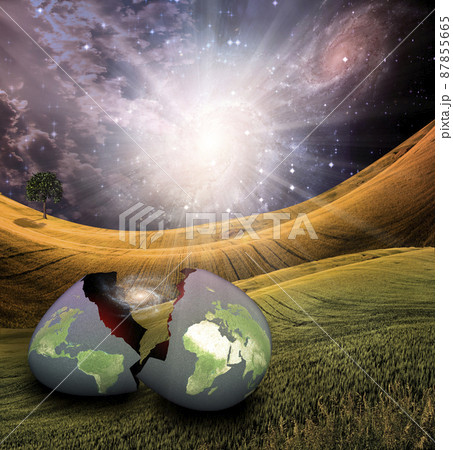 Earth egg is hatched 87855665