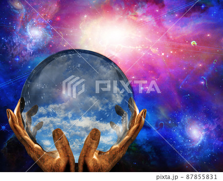 Clouds in crystal ball 87855831