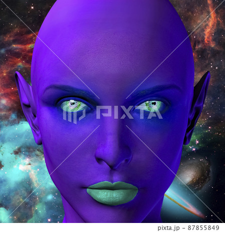 The face of an alien The face of an alien 87855849