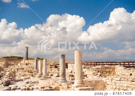 The Agora at Kourion Archaeological Area. Limassol District, Cyprus The Agora at Kourion Archaeological Area. Limassol District, Cyprus 87857409