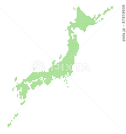 日本地図のタイル 日本地図のタイル 87858606