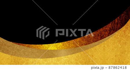 金の波イメージ背景 87862418