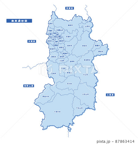 奈良県の地図イラスト フリー素材 を無料ダウンロード