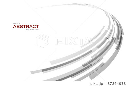 グレーの円形の背景 ベクター画像 87864038