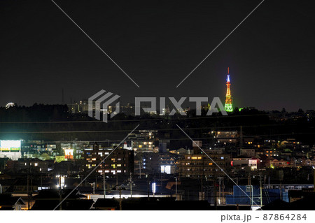 仙台市の夜景 八木山方面 仙台市の夜景 八木山方面 87864284