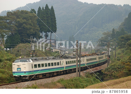 北陸本線　石動－倶利伽羅　JR東日本　485系　T17編成（新潟）　北越 87865958