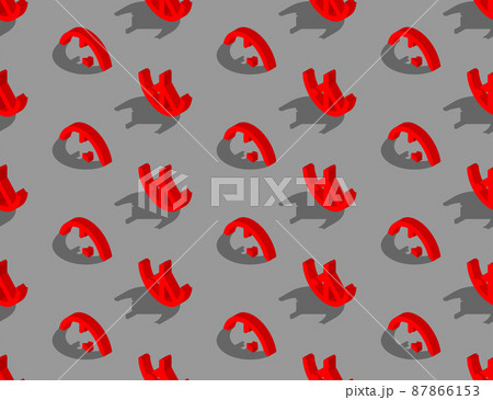Broken Peace icon 3d isometric seamless pattern, Pray and Stop war concept design poster and social banner post horizontal illustration isolated on grey background with space, vector eps 10 Broken Peace icon 3d isometric seamless pattern, Pray and Stop war concept design poster and social banner post horizontal illustration isolated on grey background with space, vector eps 10 87866153