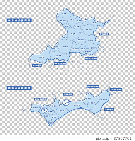 後志総合振興局・胆振総合振興局地図 シンプル淡青 市区町村 後志総合振興局・胆振総合振興局地図 シンプル淡青 市区町村 87867701