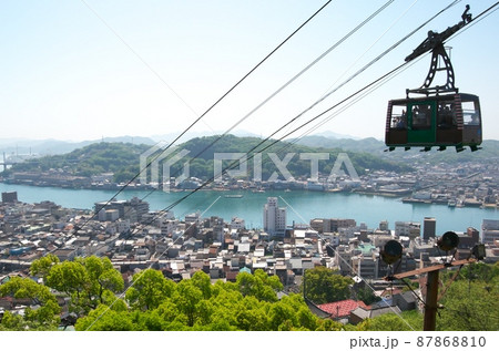 千光寺山ロープウェイと瀬戸内海 87868810