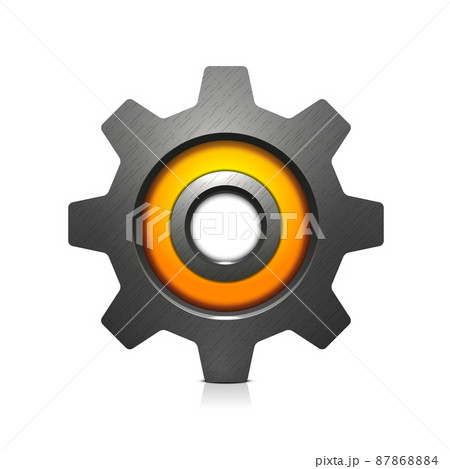 Gear vector illustration isolated on white background Gear vector illustration isolated on white background 87868884