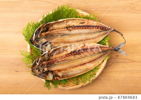 鯖(さば)の開きの干物 87869683