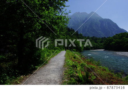 上高地、この心地よい響きに魅せられて何度この山塊に入ったことか。自然の中に居るこの瞬間が大好きだ。 87873416