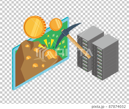 仮想通貨マイニングのイメージ 仮想通貨マイニングのイメージ 87874032