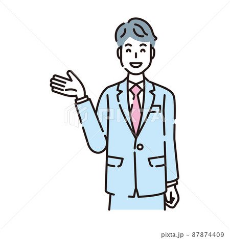 人物イラスト　線画 87874409