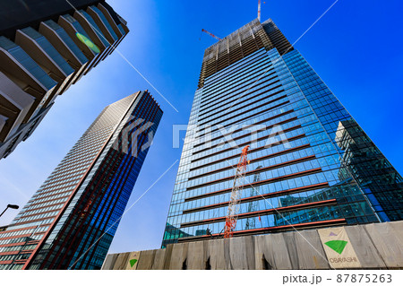 東京　港区　三田の都市再開発　オフィスタワー 87875263