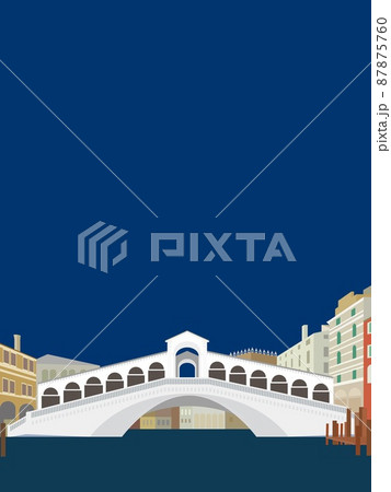 リアルト橋 ponte di rialto ヴェネツィア venezia 夜景 リアルト橋 ponte di rialto ヴェネツィア venezia 夜景 87875760