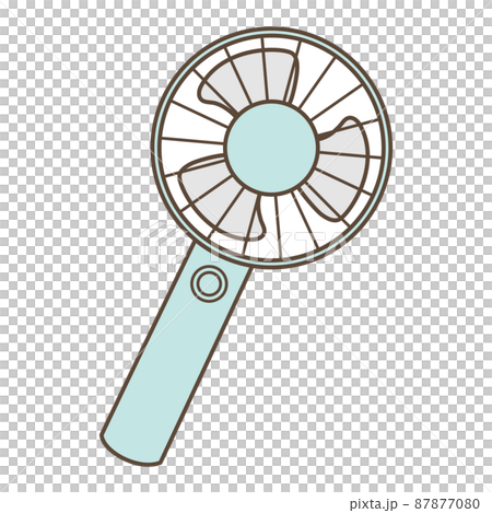 Handy fan illustration 87877080