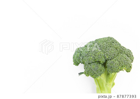 ブロッコリー 白背景 の写真素材