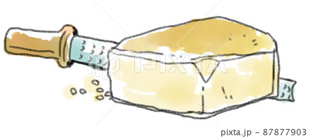 チーズとチーズグレーターのイラスト 87877903