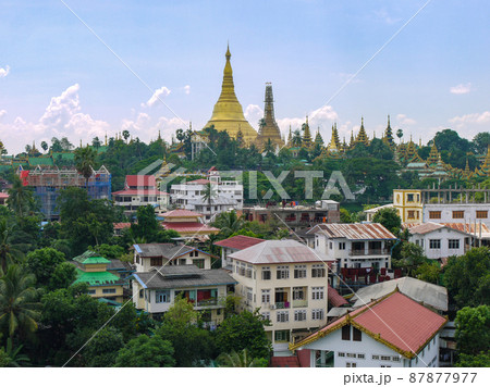 ミャンマー・ヤンゴンの住宅街 87877977