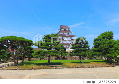 福島県　会津若松城 87878029
