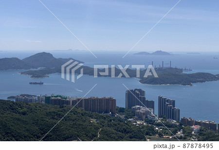 Lamma island in Hong Kong , the drone view Lamma island in Hong Kong , the drone view 87878495