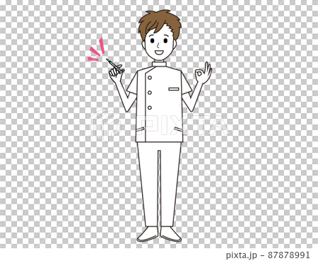 一名男護士,一名醫務工作者的插圖 一名男護士,一名醫務工作者的插圖 87878991