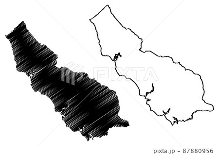 Richmond County, Commonwealth of Virginia (U.S. county, United States of America, USA, U.S., US) map vector illustration, scribble sketch Richmond map 87880956
