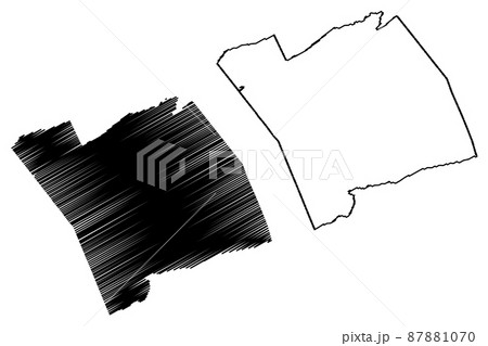 Smyth County, Commonwealth of Virginia (U.S. county, United States of America, USA, U.S., US) map vector illustration, scribble sketch Smyth map 87881070