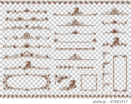 優雅的框架_裝飾框架_乙巳刺繡形象_墨西哥_1：1 87881417