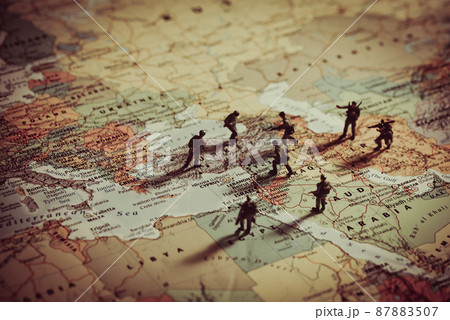 Concept of military aggression in Middle East 87883507