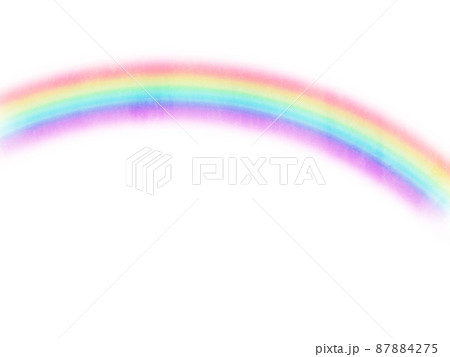 虹　水彩画風素材 87884275