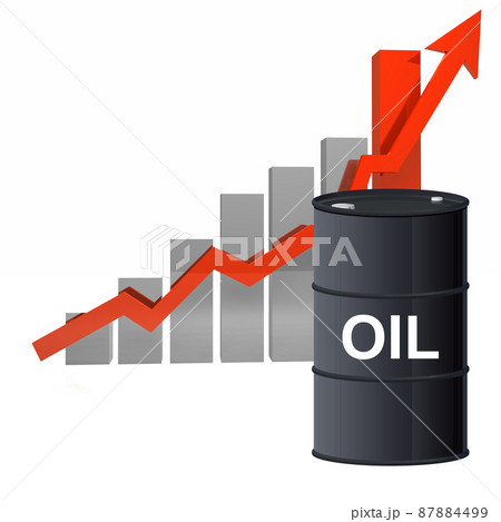 ドラム缶 原油高騰 背景素材 ドラム缶 原油高騰 背景素材 87884499