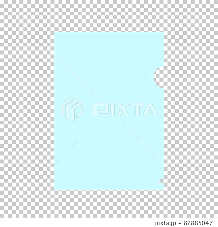 水色のクリアファイル 水色のクリアファイル 87885047