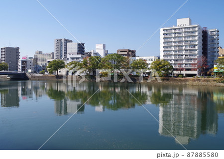 広島天満川河畔の景色 広島天満川河畔の景色 87885580