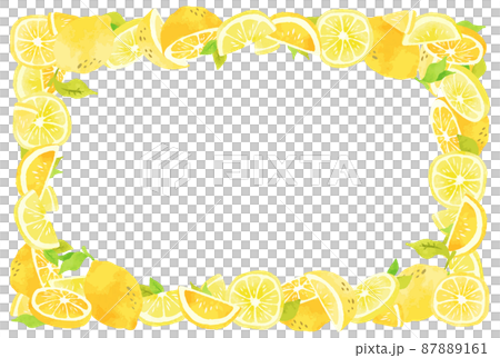 Beautiful hand-painted lemon frame material Beautiful hand-painted lemon frame material 87889161