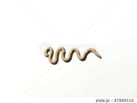 Creamy foundation white background. Isolated. Beauty and fashion conception. Liquid cream cosmetic, 87889510