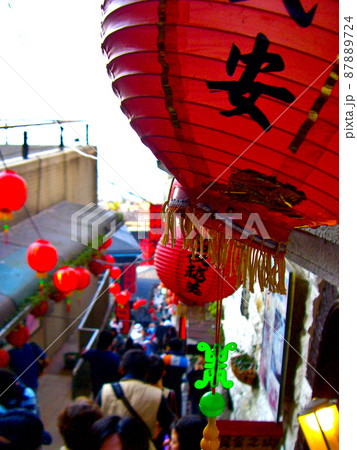 台湾・九份（九分）老街の風景 87889724