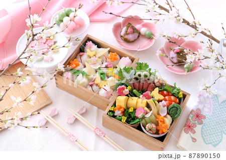 春がいっぱい華やかお花見弁当　おうちでお花見 87890150