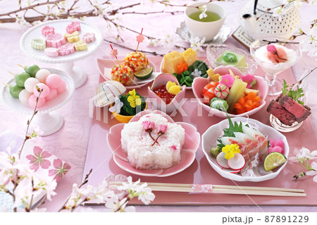 お花見ランチ　お花見御膳　さくら御膳　桜御膳　おうちでお花見 87891229